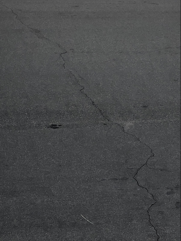 A Crack Forming on a Street